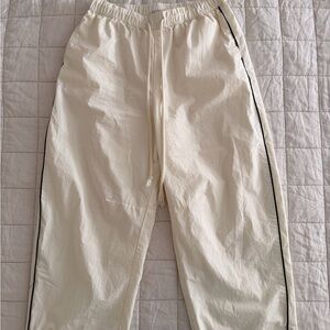 Future Collective - Size M - Cream Joggers with Black Stripe